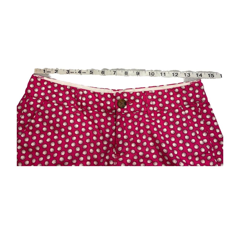 Old Navy Chino Shorts Women’s 0 Pink Clam Shell Print 100% Cotton - Picture 5 of 6
